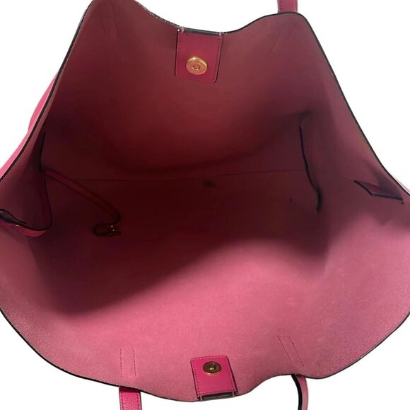 SAINT LAURENT PARIS Shopping Tote 394195 Pink Leather - Tote Bag - Picture 7 of 9